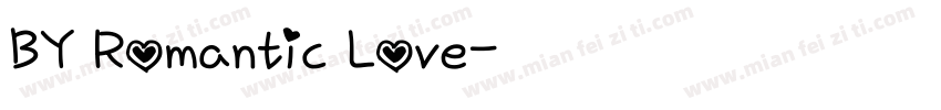 BY Romantic Love字体转换